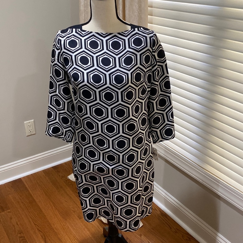 Black and white geometric print Milly dress!